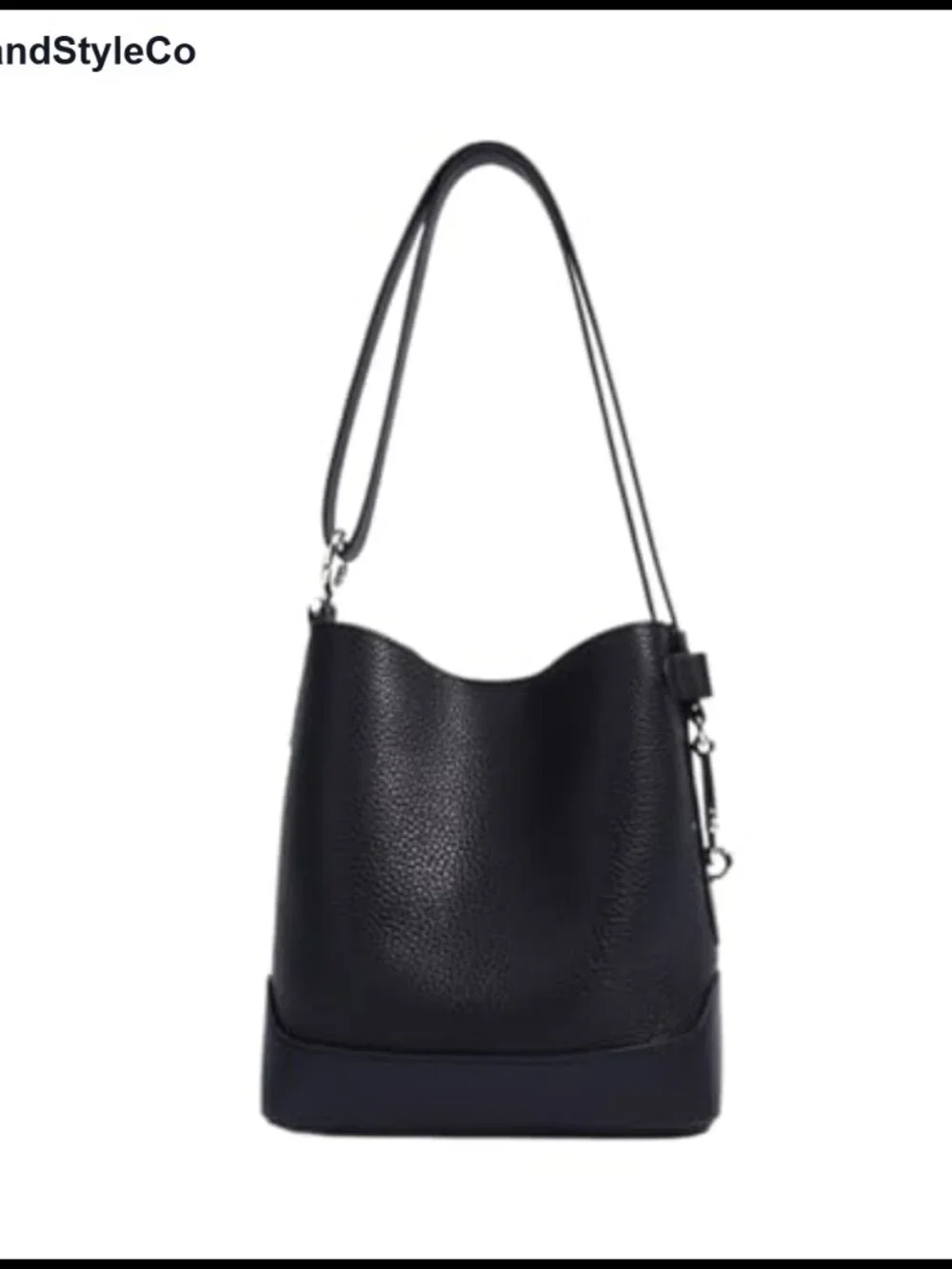 Genuine Leather Crossbody Bag for Women Adjustable Strap Shoulder Purse Bucket
